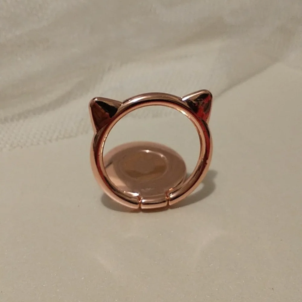 Rose Gold Kitty Phone Ring/Stand! - Picture 6 of 7